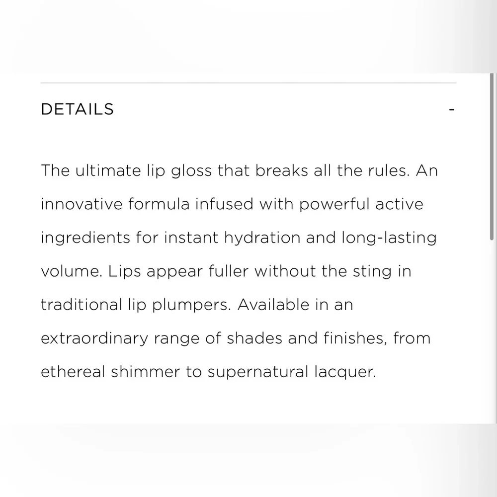 💋HOURGLASS UNREAL™ HIGH SHINE VOLUMIZING LIP GLOSS - ICON